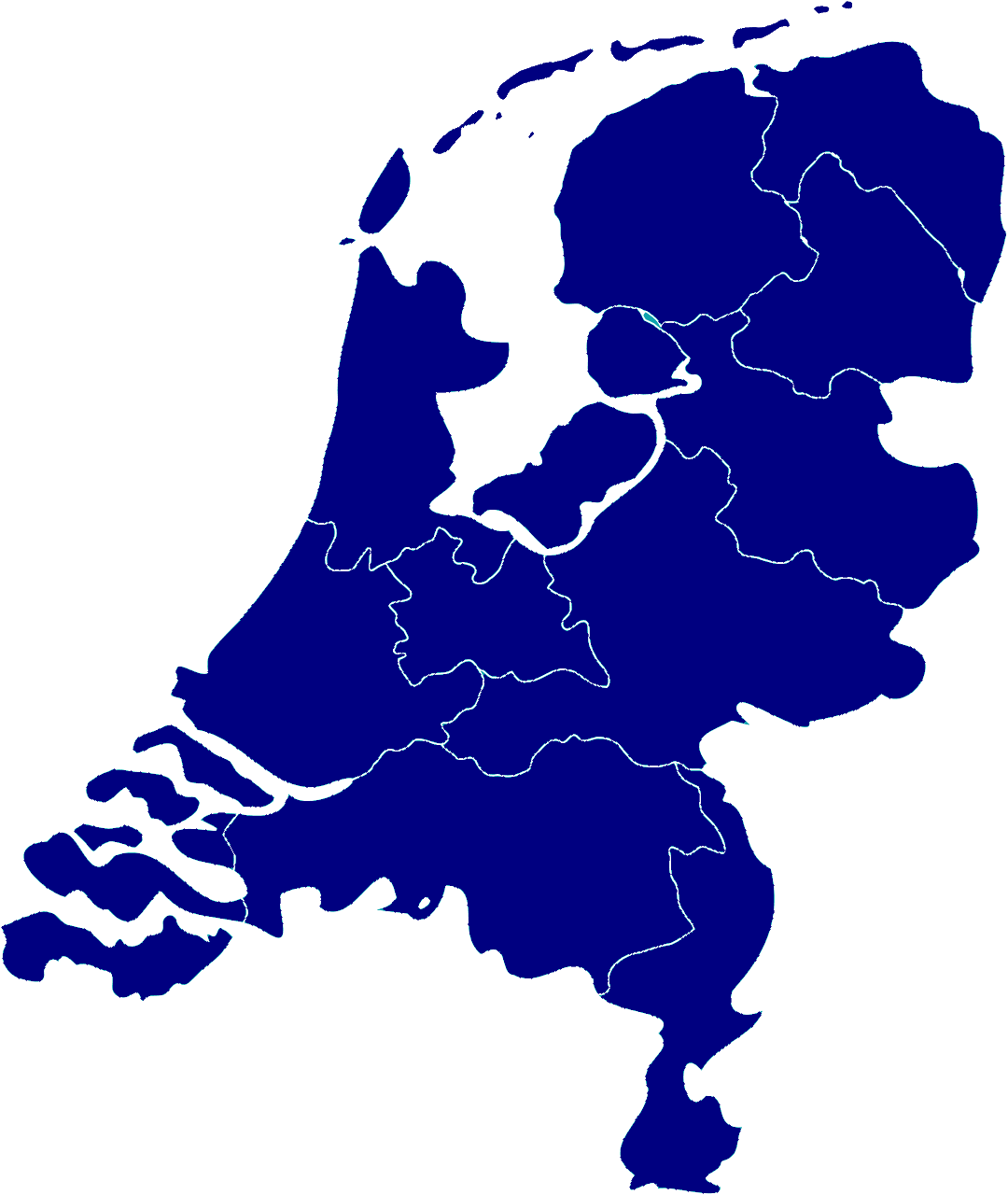 Kaart van Nederland